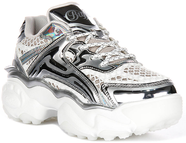 Buffalo Score Tec In White Silver For Women