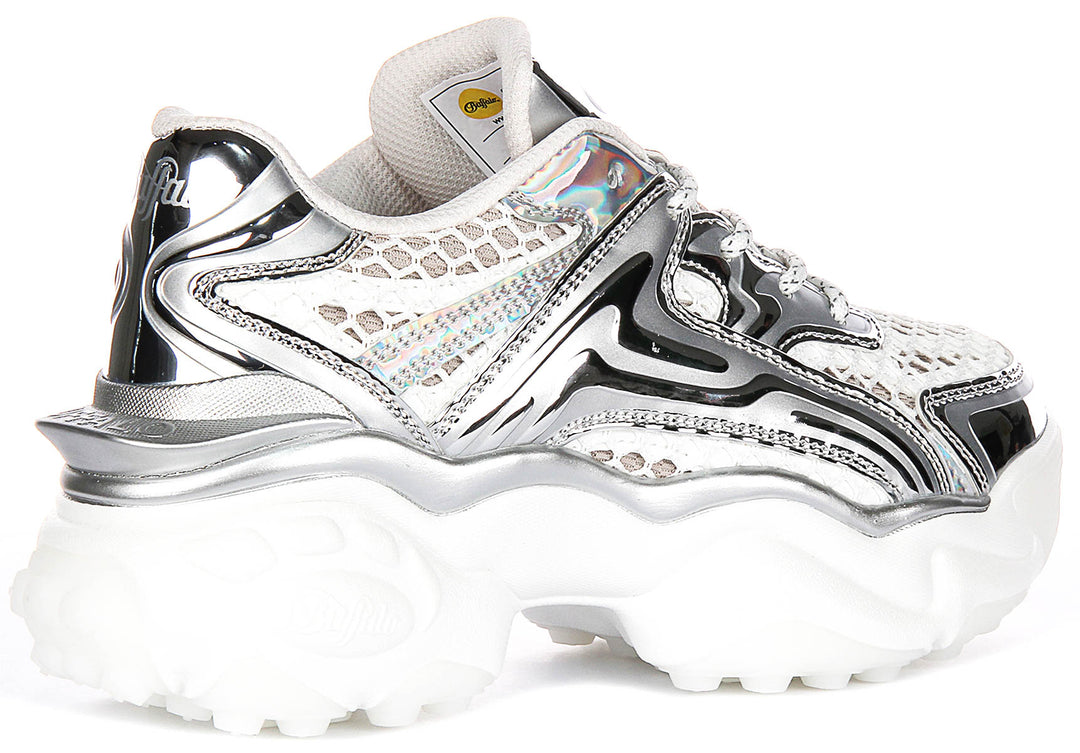 Buffalo Score Tec In White Silver For Women
