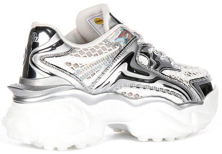 Buffalo Score Tec In White Silver For Women