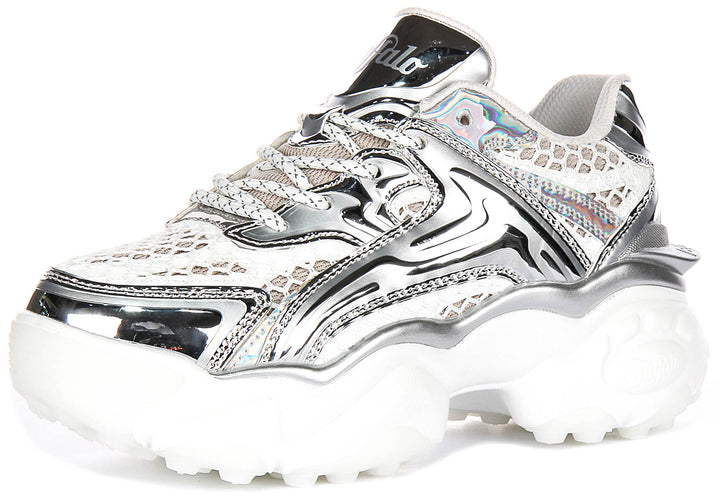 Buffalo Score Tec In White Silver For Women