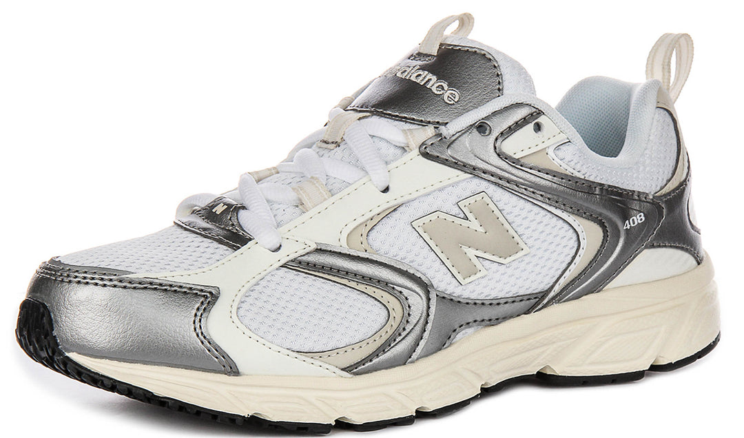 New Balance ML408 GM In White Silver