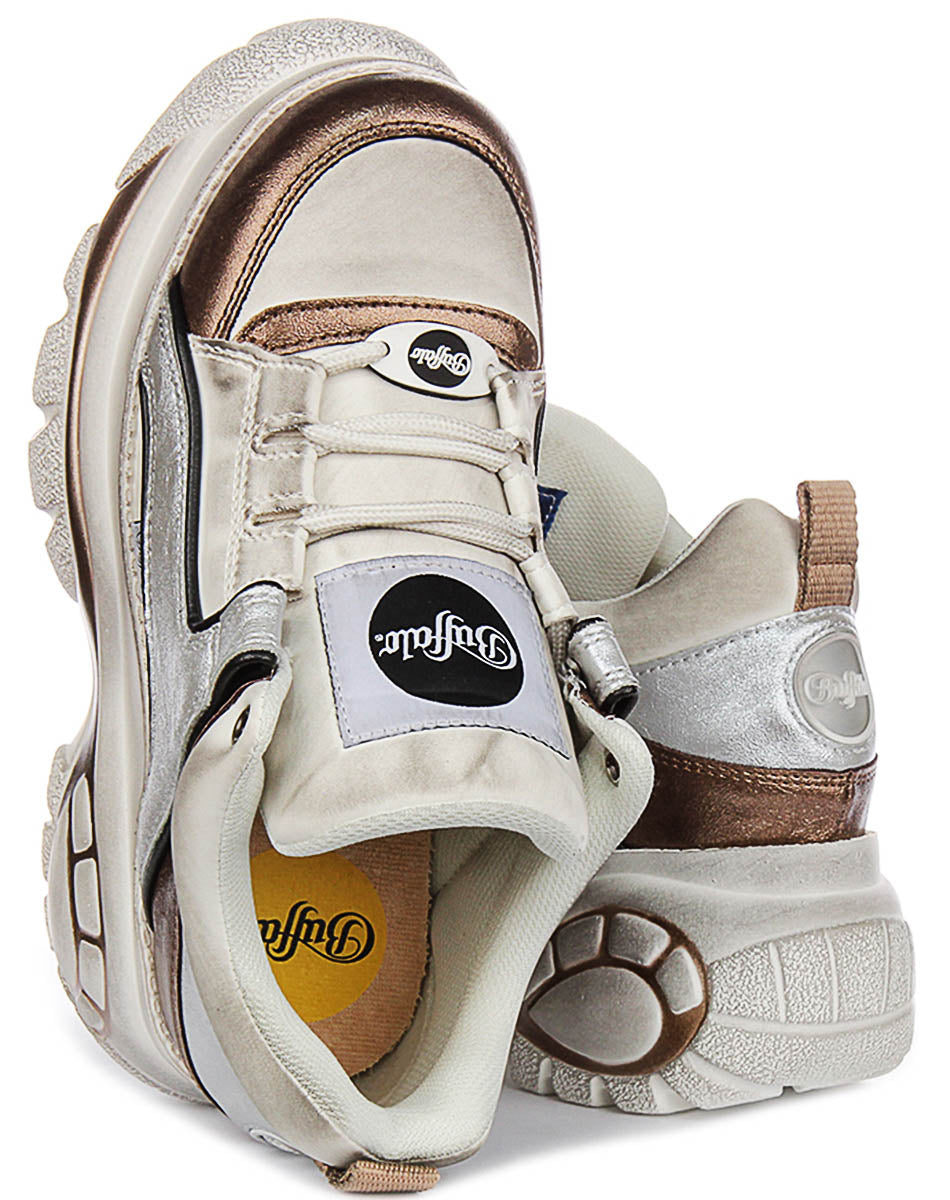 Buffalo 1339-14 Classic Low In White Silver For Women