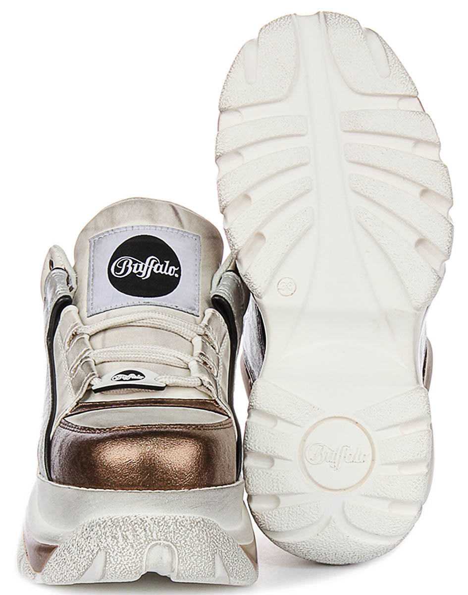 Buffalo 1339-14 Classic Low In White Silver For Women