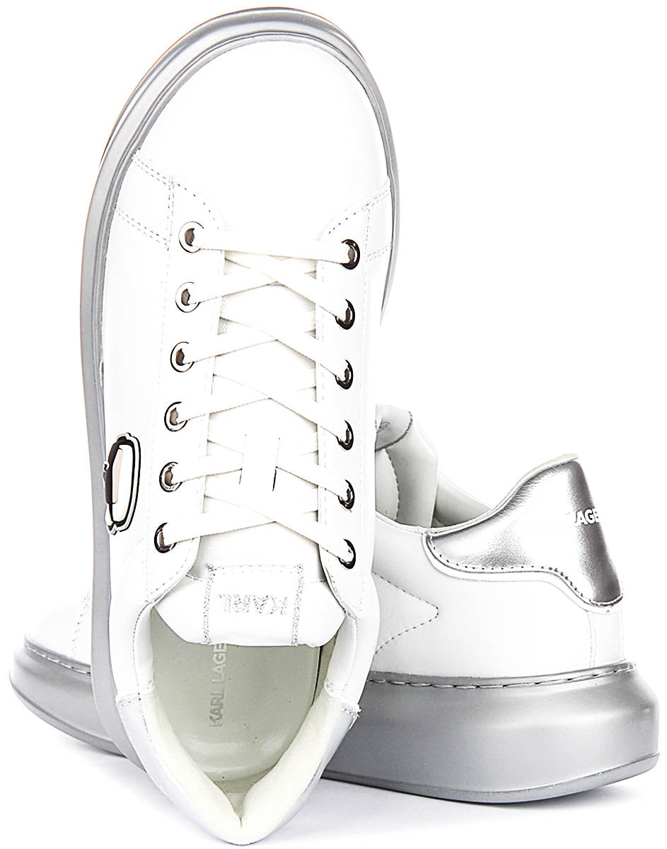 Karl Lagerfeld Kapri Nft Lo In Whitsilver For Women
