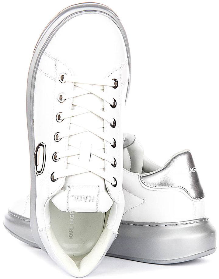 Karl Lagerfeld Kapri Nft Lo In Whitsilver For Women