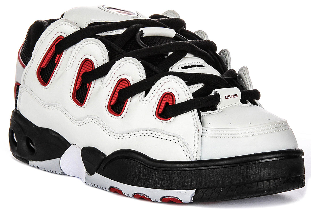 Osiris D3 OG In White Black Red For Men