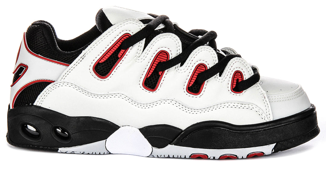 Osiris D3 OG In White Black Red For Men