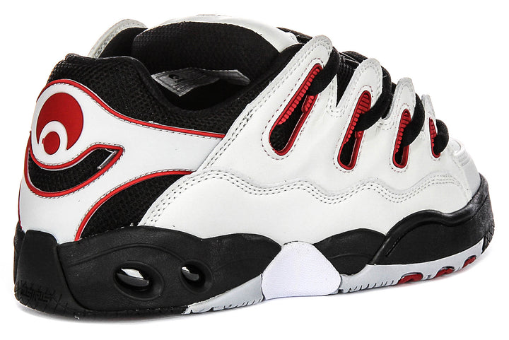 Osiris D3 OG In White Black Red For Men