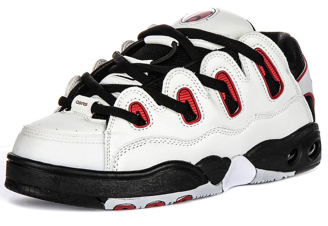 Osiris D3 OG In White Black Red For Men