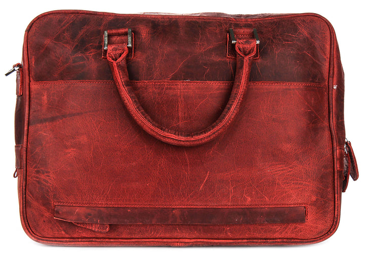 Justinreess England Vintage Valor In Dark Red Laptop Bag