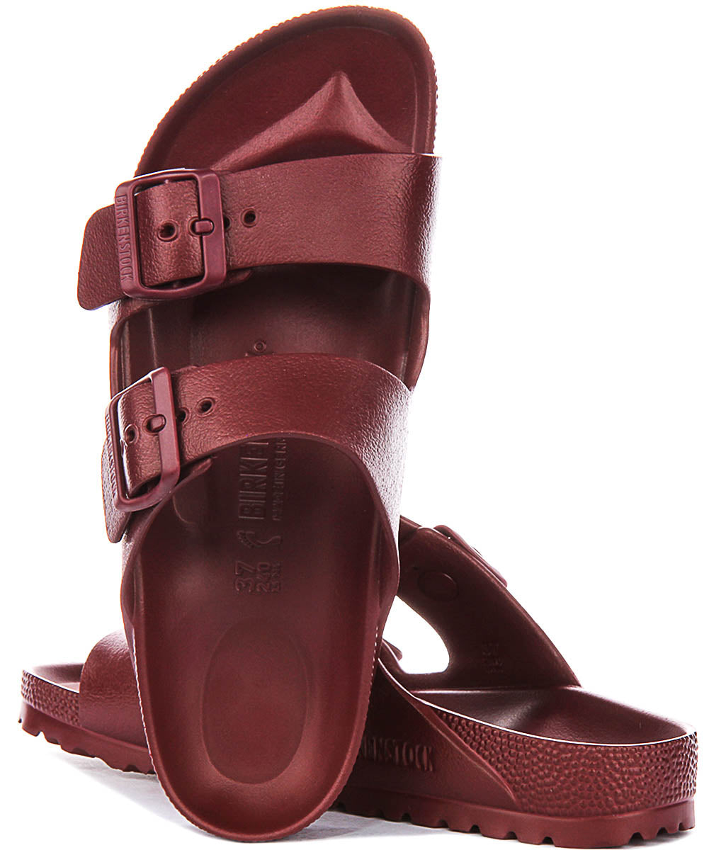 Birkenstock Arizona EVA In Wine For Unisex | Narrow Fit