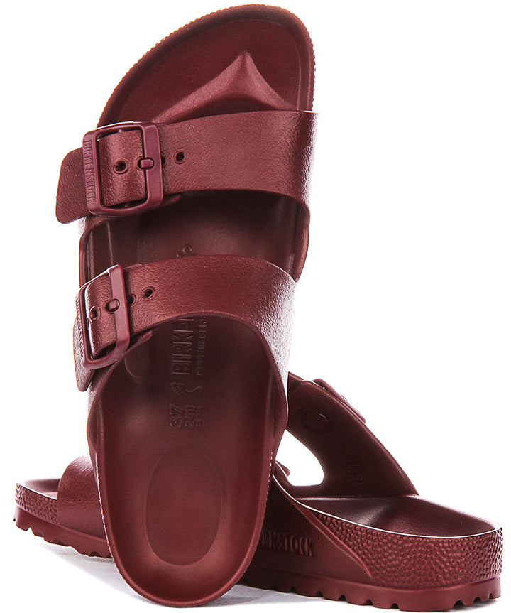 Birkenstock Arizona EVA In Wine For Unisex | Narrow Fit