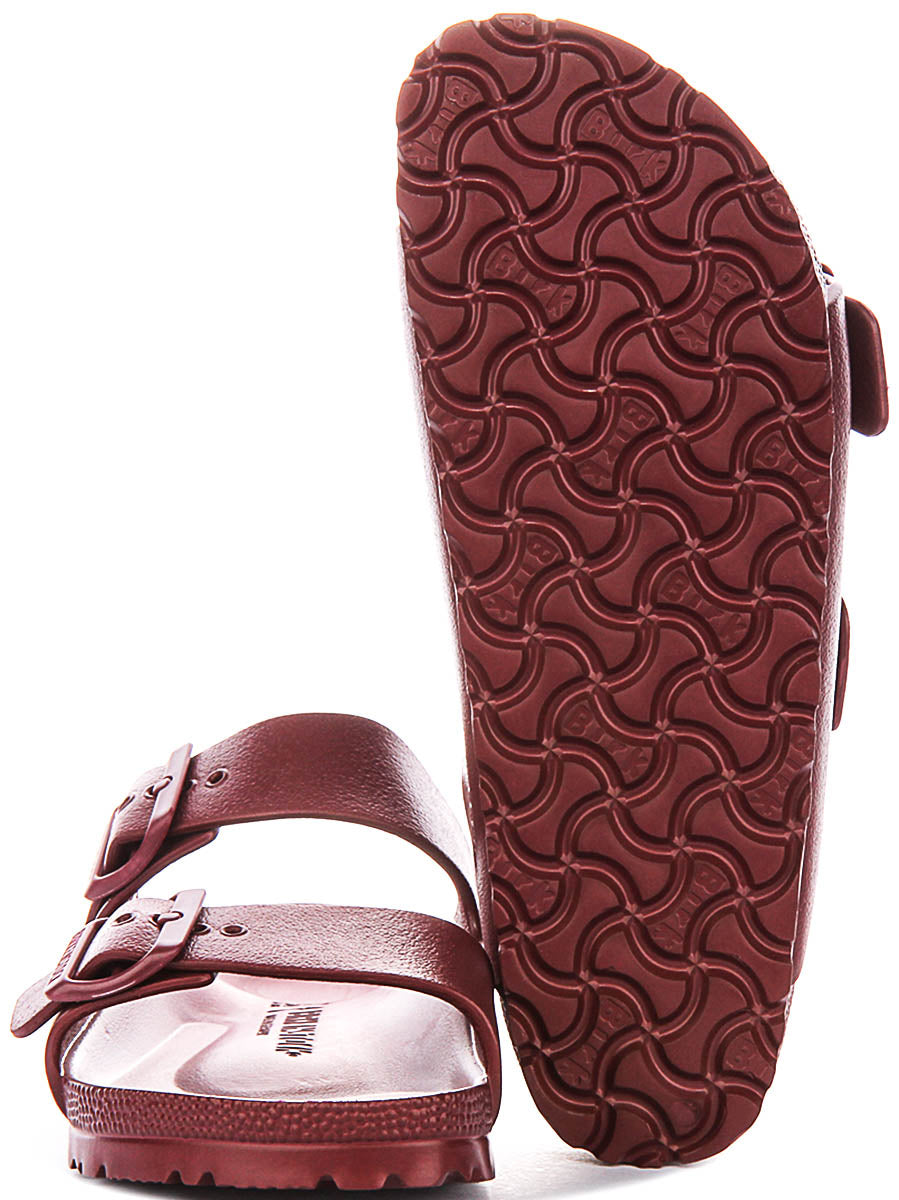 Birkenstock Arizona EVA In Wine For Unisex | Narrow Fit
