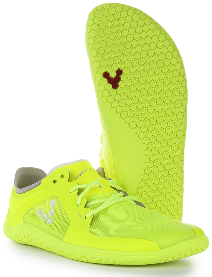 Vivobarefoot Primus Lite III Baskets à lacets résistantes à la perforation pour femmes en jaune