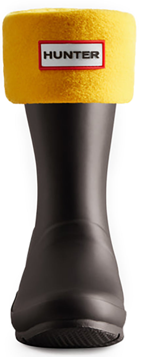 Hunter Fleece in Gelb für Kinder Warm gefütterte Stiefelsocken