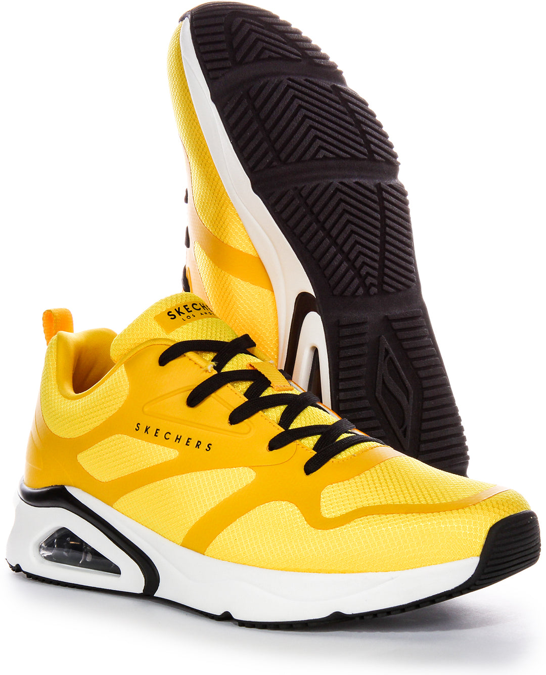 Skechers Tres Air Uno Trainer In Yellow For Men