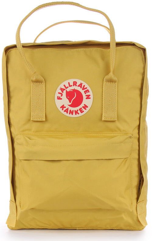 Fjallraven Kanken Backpack In Yellow Red