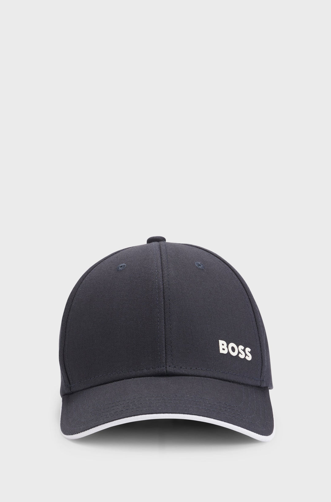 Boss Cap Bold 6 Panel Logo In Dark Blue