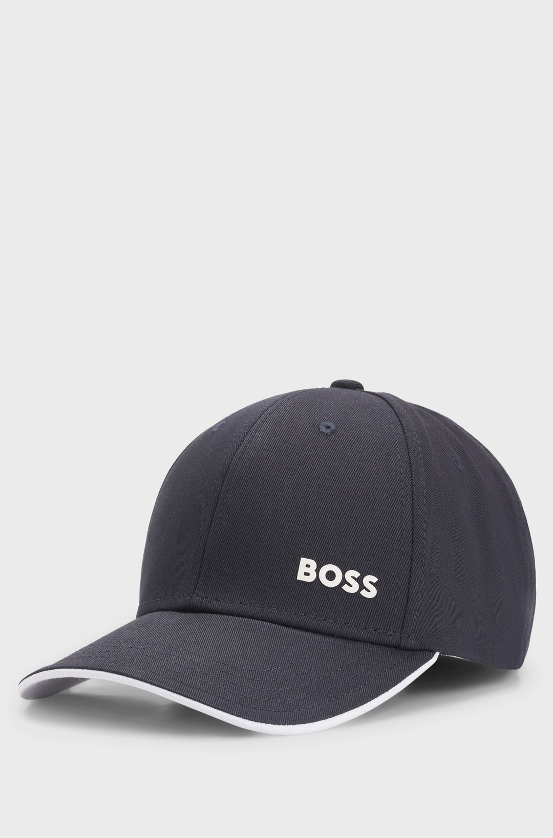 Boss Cap Bold 6 Panel Logo In Dark Blue