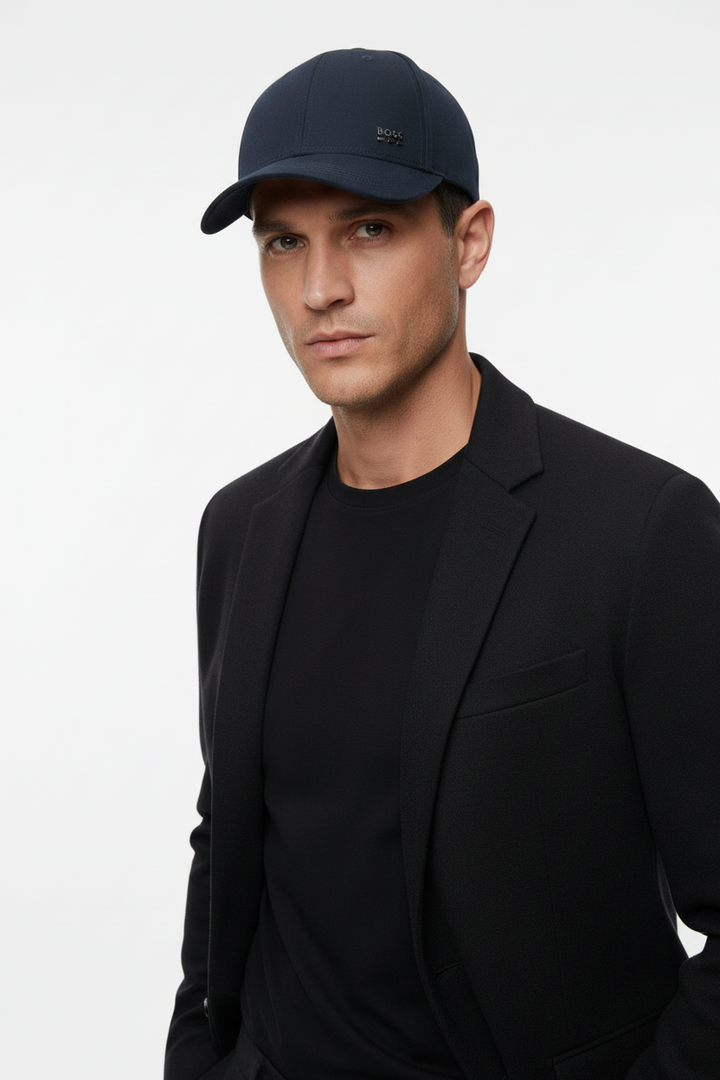 Boss Zed Boss Metalic Logo Cap In Dark Blue