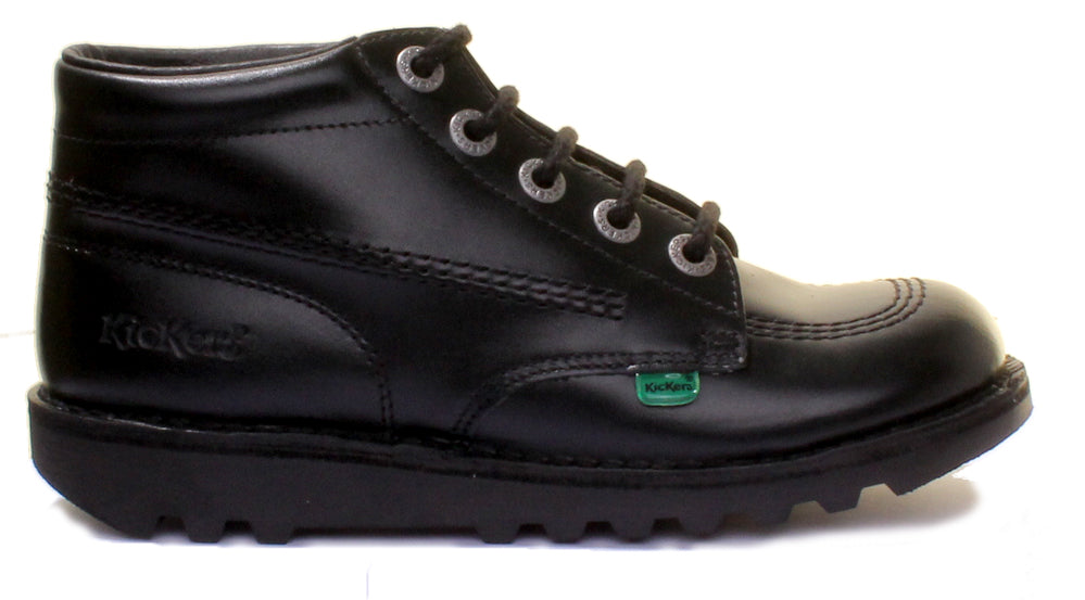 Kickers Small Kickers Kick Hi Youth In Black in Teen UK Size 3 - 6 | Back to School ...