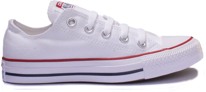 Converse All Star Low Trainer In White Canvas