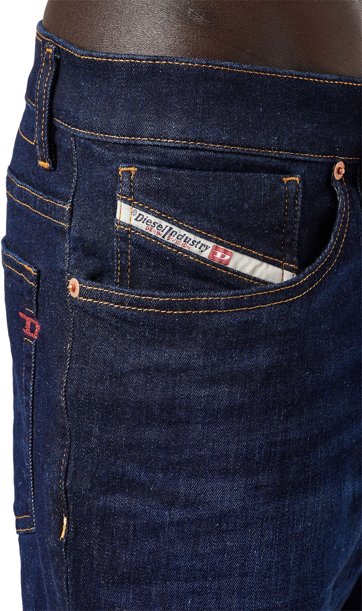 Diesel D Luster In Dark Blue Wash For Men | Mens Slim Fit Jeans