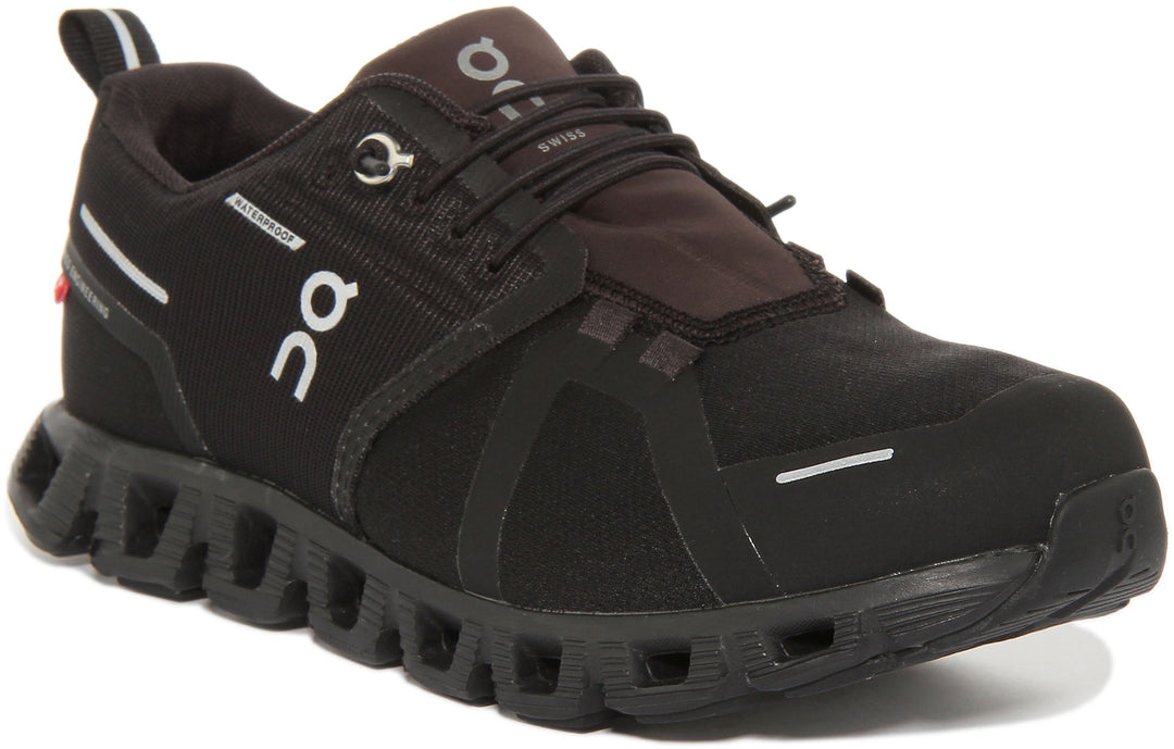 On Running Cloud 5 Waterproof Zapatillas de running con cordones para mujer en negro