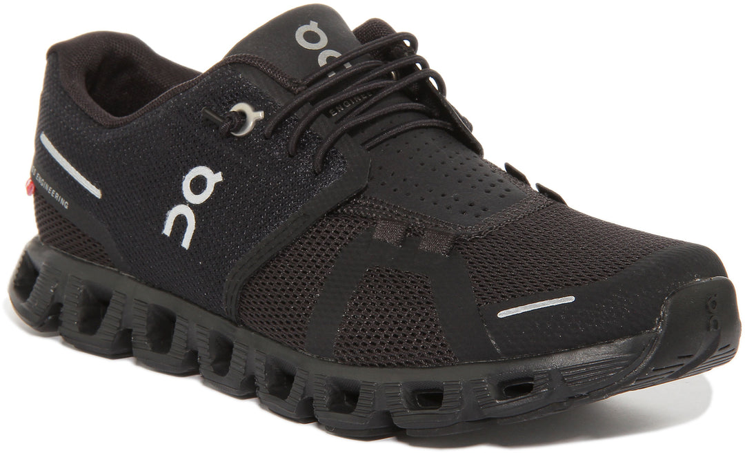 On Running Cloud In All Black For Women Womens Running Shoes
