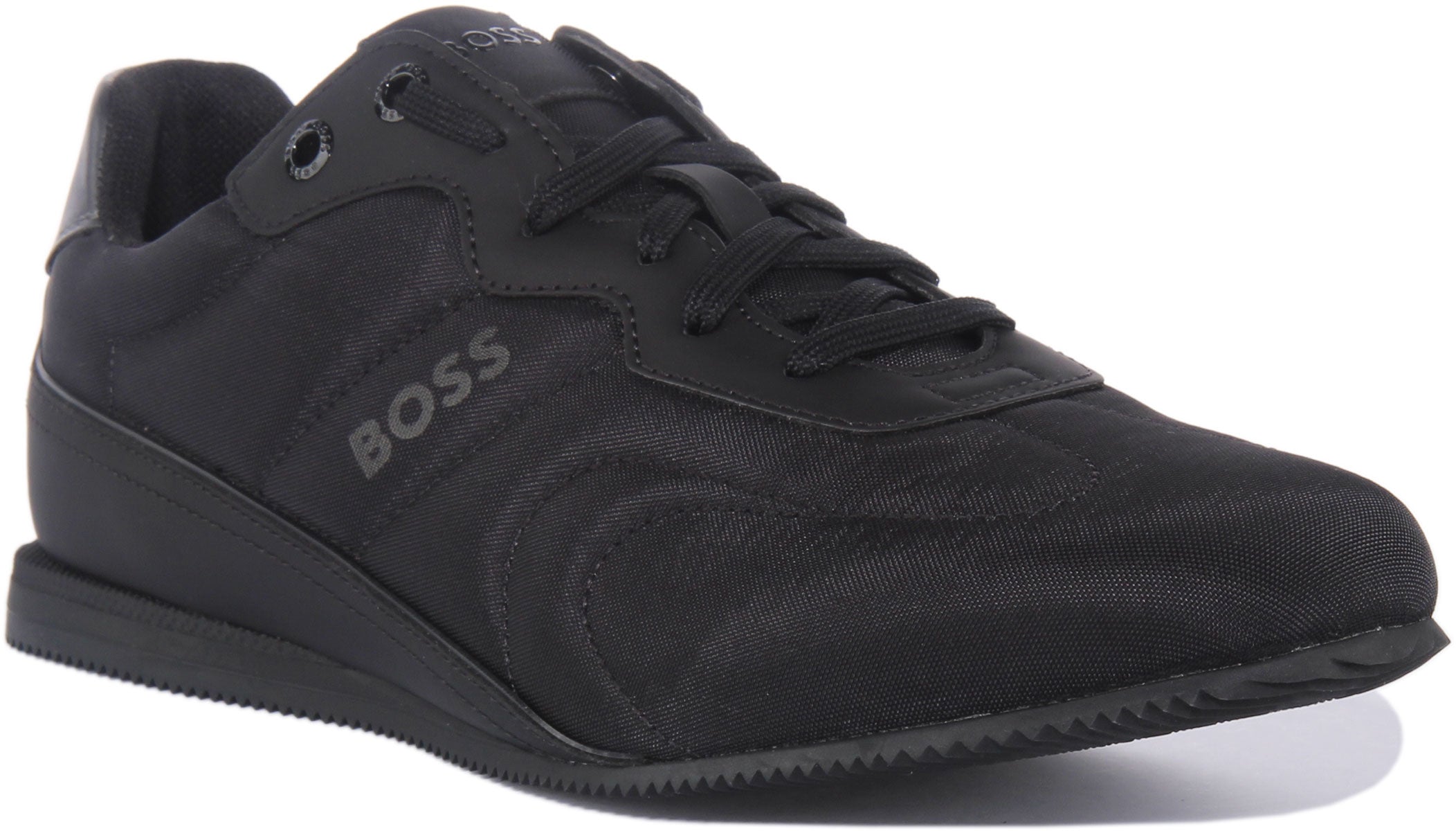 BOSS Rusham Low Profile In All Black For Men | Boss Low Top