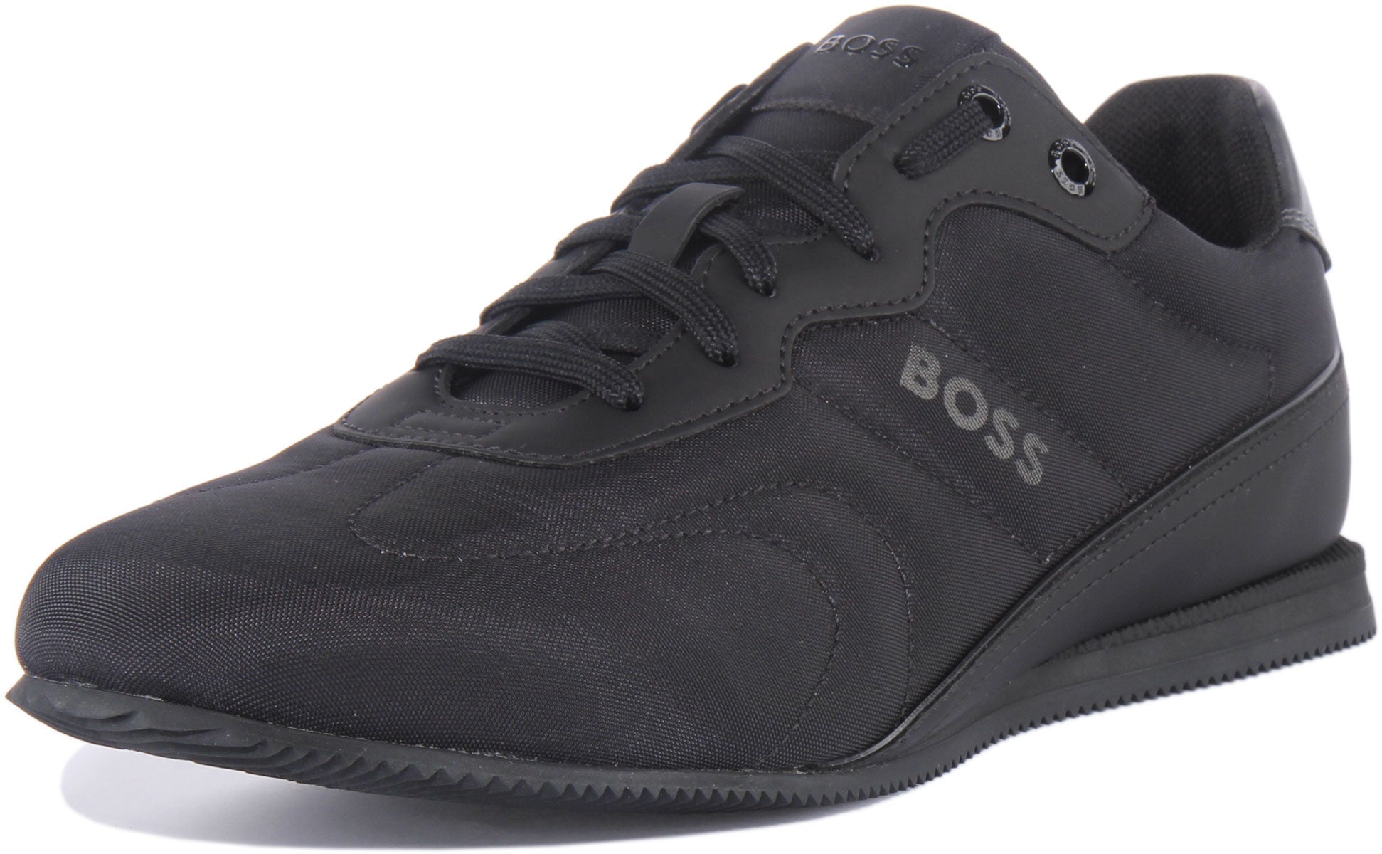 BOSS Rusham Low Profile In All Black For Men | Boss Low Top