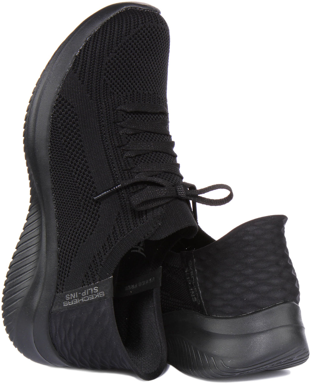 Skechers Slip-Ins: Ultra Flex 3.0-Smooth Step Scarpe da ginnastica in maglia da donna in tutto nero