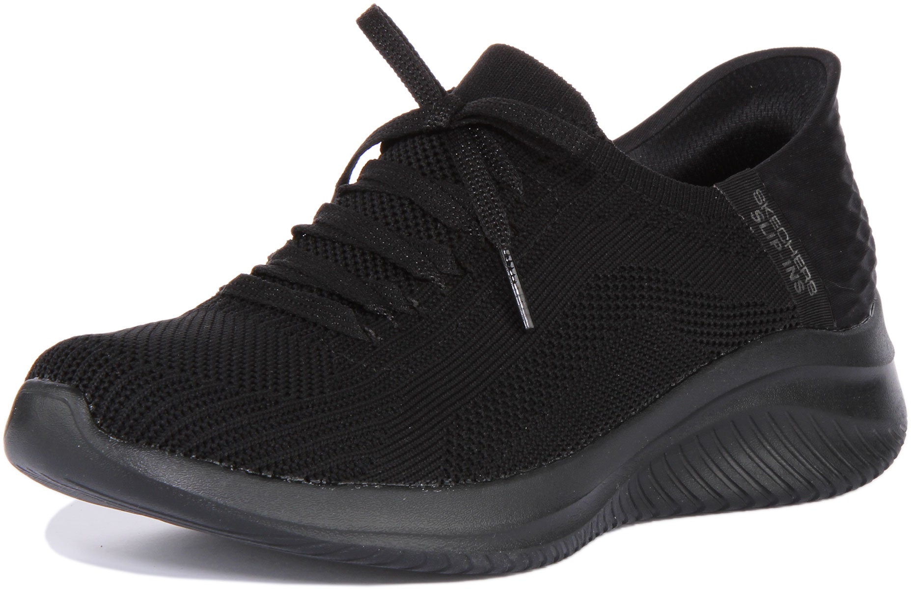 Skechers Ultra Flex 3.0 In All Black For Women Hands Free Shoes 4feetshoes