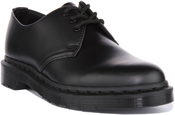 Dr Martens 1461 Mono Smooth Zapatos de cuero de 3 ojales con cordones para en negro