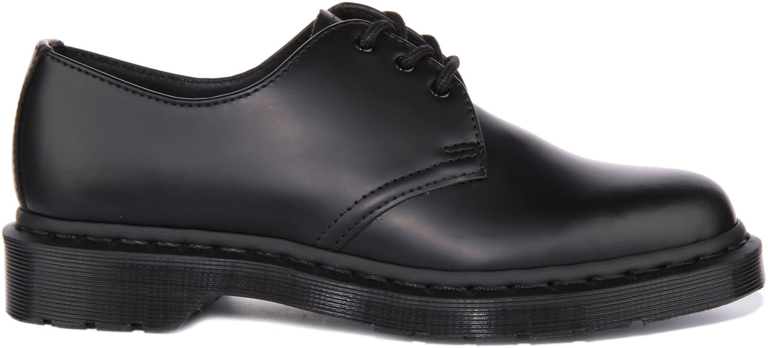 Dr Martens 1461 Mono Smooth Zapatos de cuero de 3 ojales con cordones para en negro