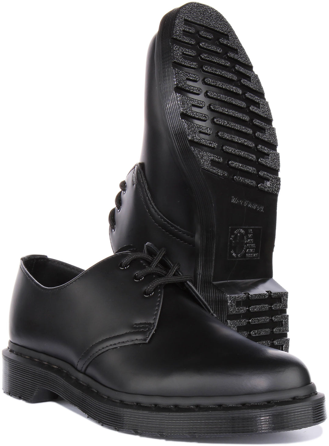 Martens 1461 Mono en All Black Zapatos de ojales de encaje