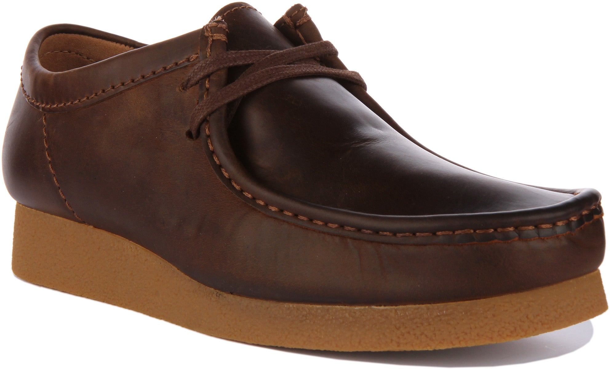 Clarks Originals Wallabee Evo Bottes en cuir a lacets pour hommes en cire d abeille