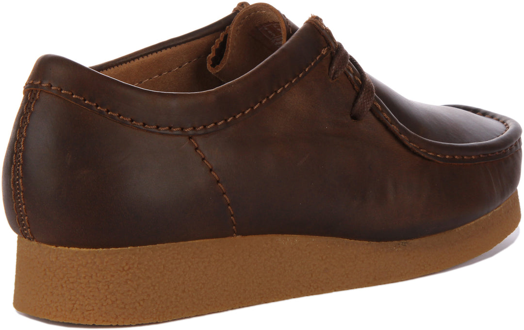 Clarks Originals Wallabee Evo Bottes en cuir à lacets pour hommes en cire d'abeille