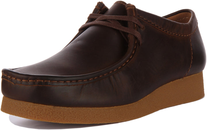 Clarks Orig als Wallabee Evo Herren Schnürung Leder Stiefel Bienenwachs