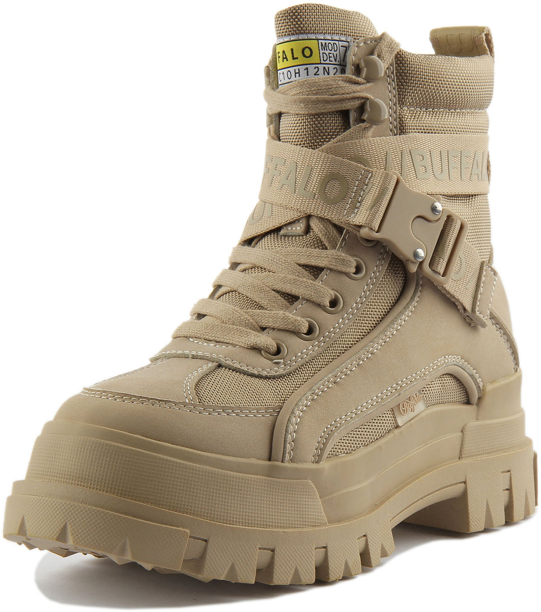 Buffalo Aspha Com1 Boots In Beige