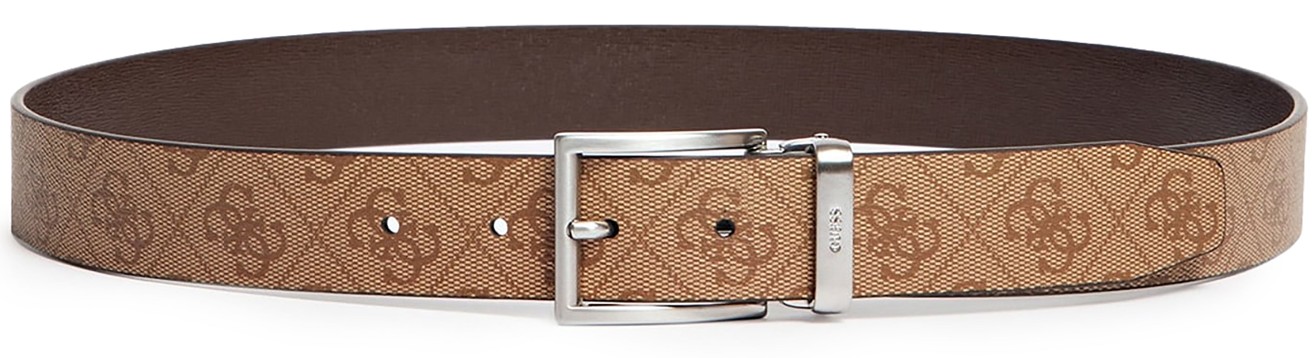 Guess Bm7541Lea35 Vezzola In Beige For Men Mens Adjustable Belts 4feetshoes