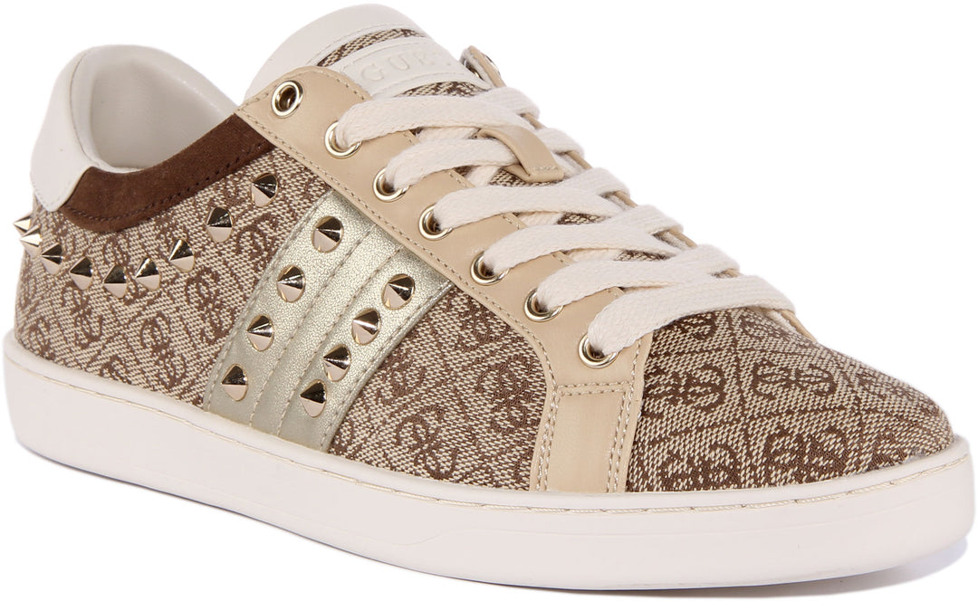 Trainers Scarpe Beige Guess Guess TODA Bianco Consegna Gratuita Scarpe