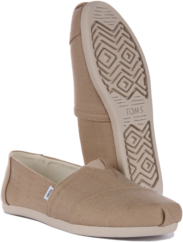 Toms Alpargata Woven Frauen Tencel Lycocell x Refibra Schlupf Auf Turnschuhe In Beige