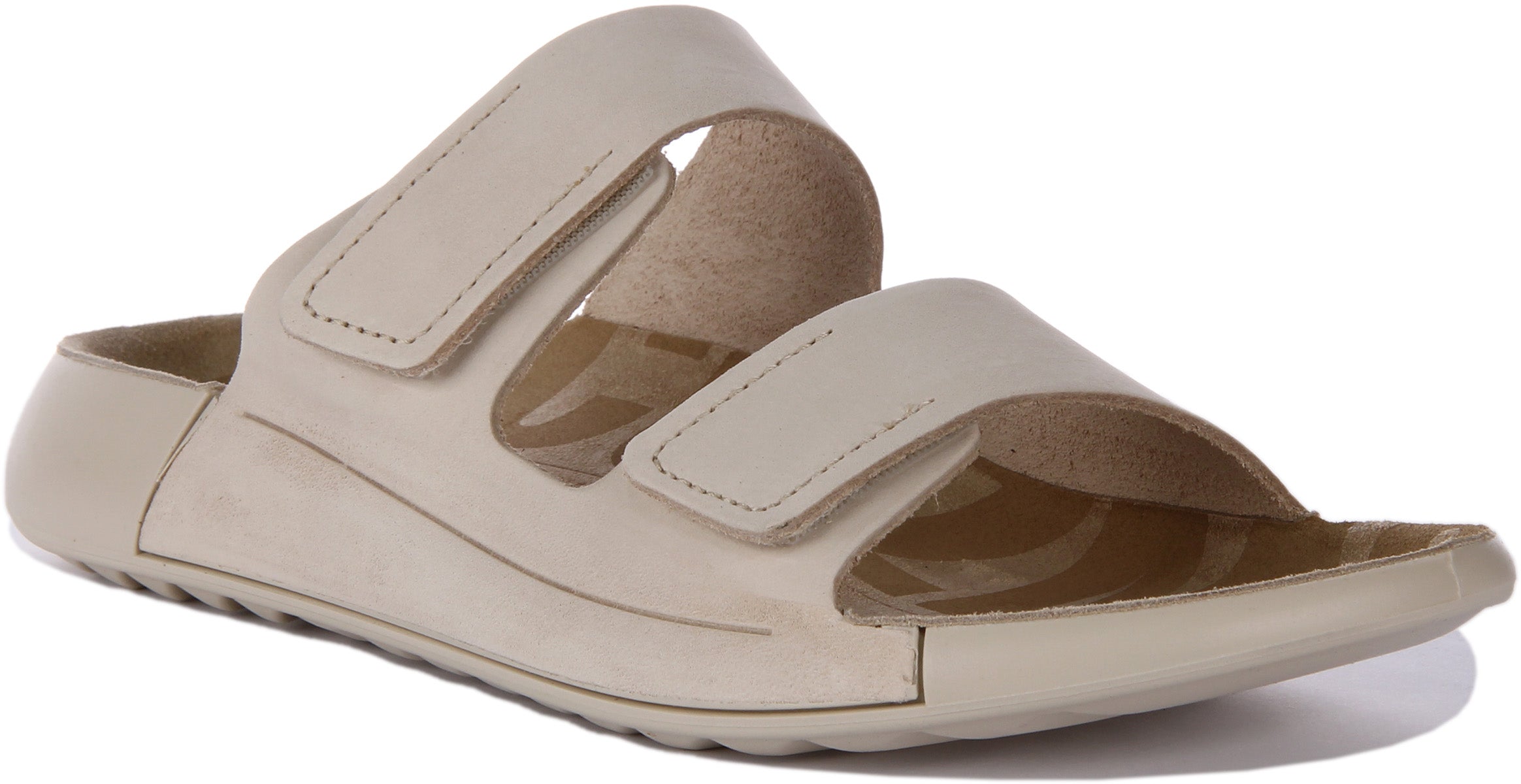 Ecco 2Nd Cozmo Limestone In Beige For Women Adjustable Strap