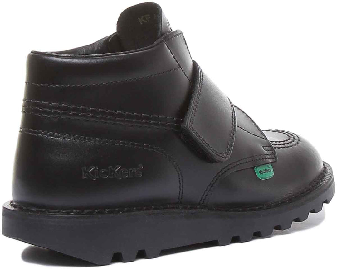 Kickers Kicker Kilo Velcro In Black in Junior UK Size 12.5 - 2.5