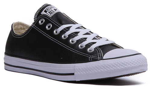 Converse 132174 CT All Star Low Leather Trainer In Black