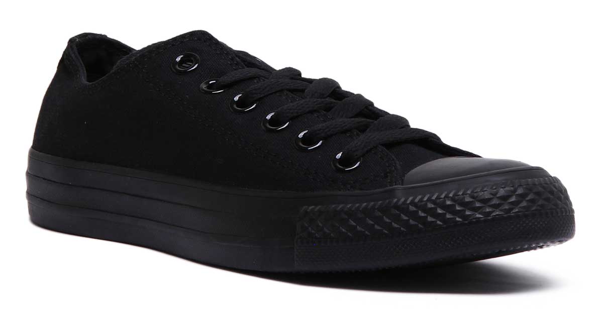 Converse M5039 All Star Low Trainer Black | Lace up All Black Trainers ...