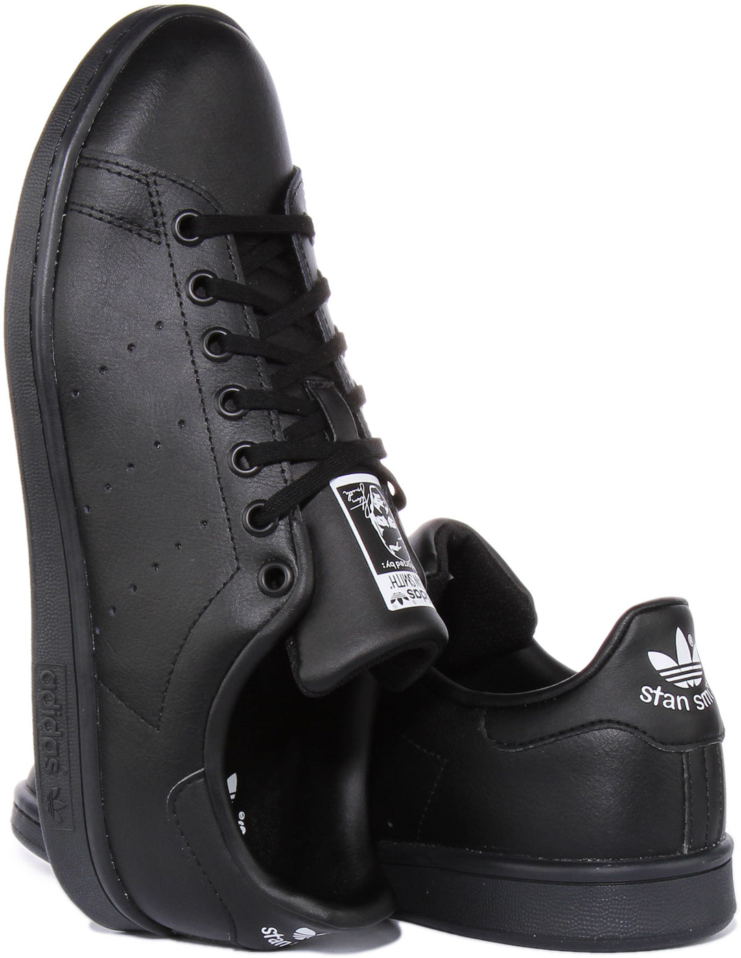 Adidas Stan Smith J In Black For Junior