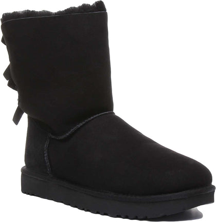 Ugg Australia Bailey Bow Ii In Black – 4feetshoes