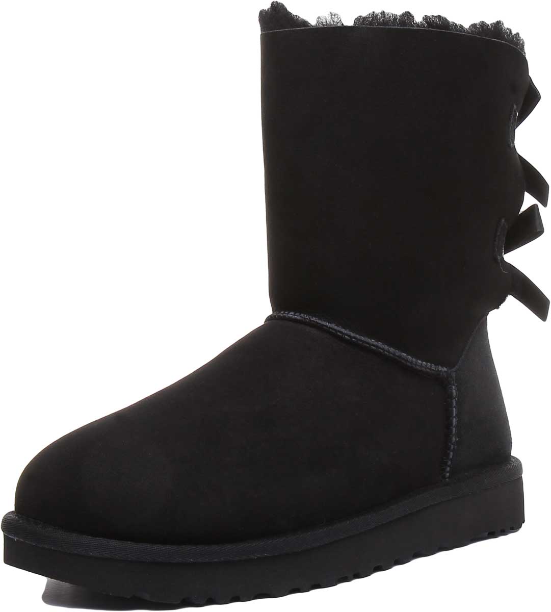 Ugg Australia Bailey Bow Ii In Black 4feetshoes